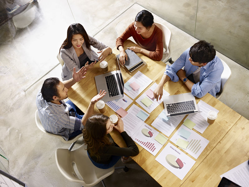multinational business team meeting in office Pentech Digital Transformation